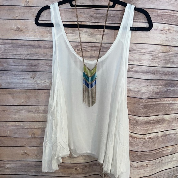 *FREE w purchase* or $8 - Beaded Tribal Fringe Necklace - Picture 11 of 14